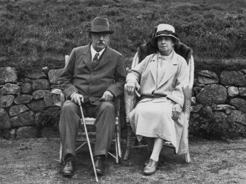 © All rights reserved. A M Mackenzie and his wife on the occasion of their golden wedding.  Courtesy of Alasdair Gordon.  